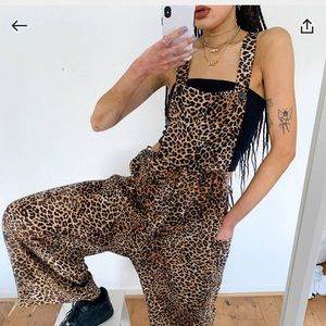 asos cheetah print overalls